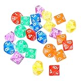 Variedad y cantidad ideal: Con 24 dados en seis colores translúcidos , este conjunto permite y jugar en grupo, una opción práctica frente a sets más limitados para actividades lúdicas o educativas