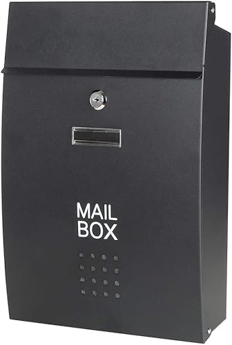 Vista 77 de Buzones con cerradura montados en la pared verticales – Buzones Jssmst con cerradura de llave de capacidad media, cubierta de acero galvanizado a