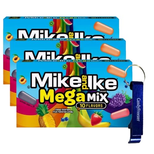Dulces Mike and Ike saborizados 4.25 oz pack de 3 miniatura 1