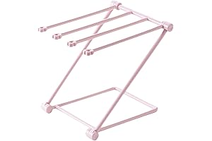 Folding Kitchen Garment Rack with Storage