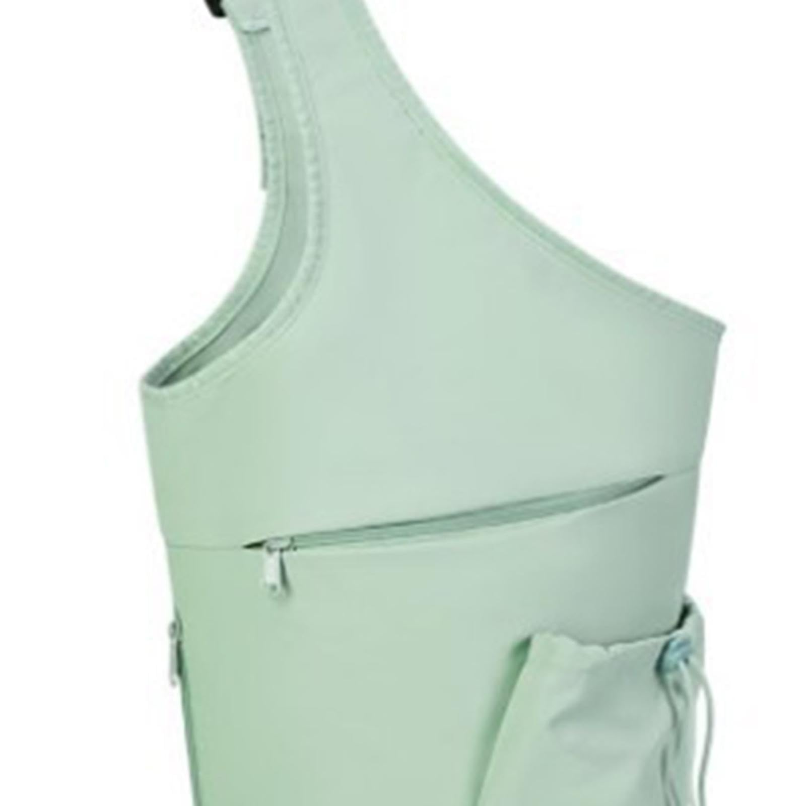 CAQYPVH Mat Holder Bag Equipment Bag Zipper with Adjustable Strap Large Opening Carry Bag Waterproof Wet Pocket for Fitness, green