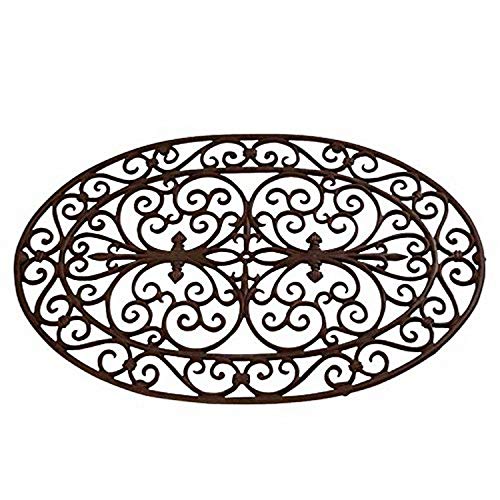 Best for Boots Esschert Paillasson Ovale en Fonte Marron 49 x 74 x 2 cm
