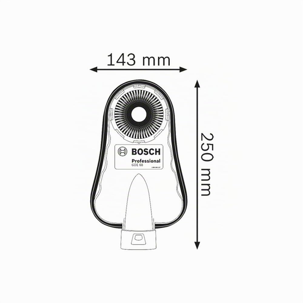 Bosch Professional Aspirapolvere Gde 68 (Compatibile conTutti Gli Utensili per Perforazione conDiametro Foro Max. di 68 Mm)
