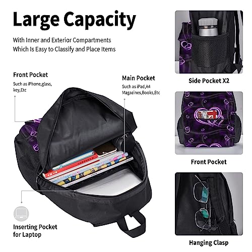 Sac d'école en toile complet pour transporter repas et cours - 4