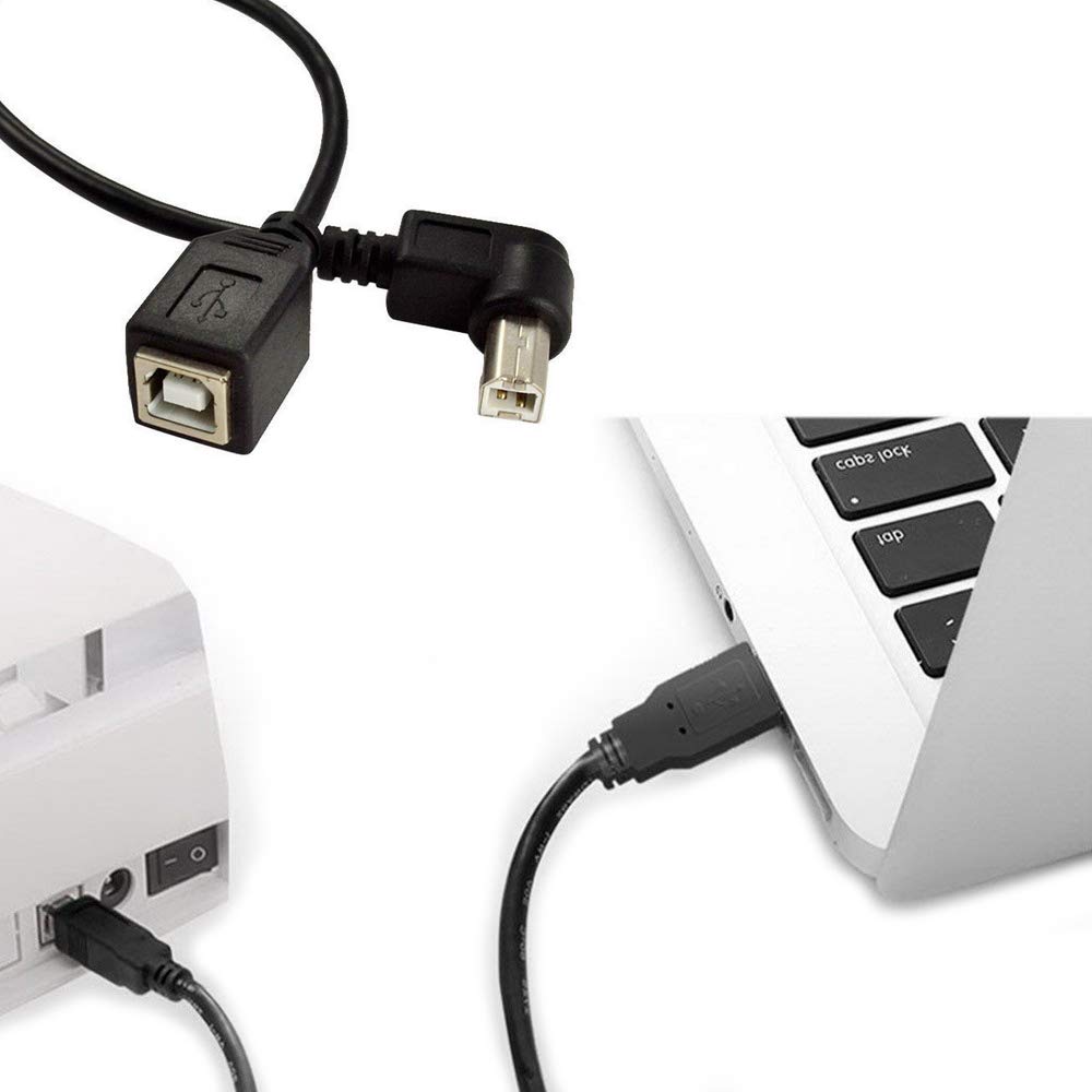 boost ブースター機器 ホワイト USBケーブル付 Amazon | プリンターケーブル、L型90度左向USB Bオス- USB B メス