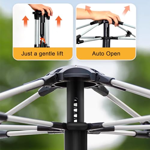 Carpa familiar doble capa para camping, 3-5 personas, tipo cúpula miniatura 4