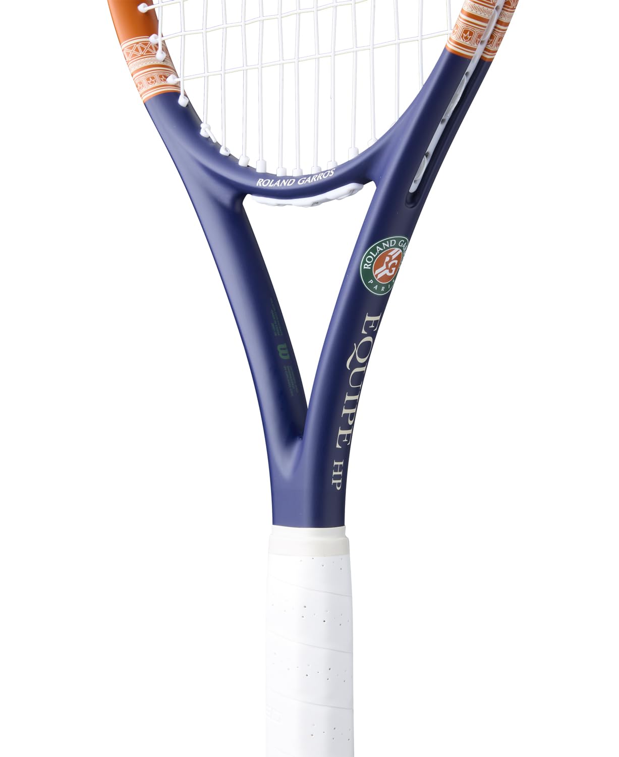 Wilson Racchetta da Tennis Roland-Garros 2026 Equipe HP, Adatta a Giocatori Competitivi con Impugnatura Cushion-Aire per un Controllo Sicuro, Blu Navy/Arancione, Grip 3