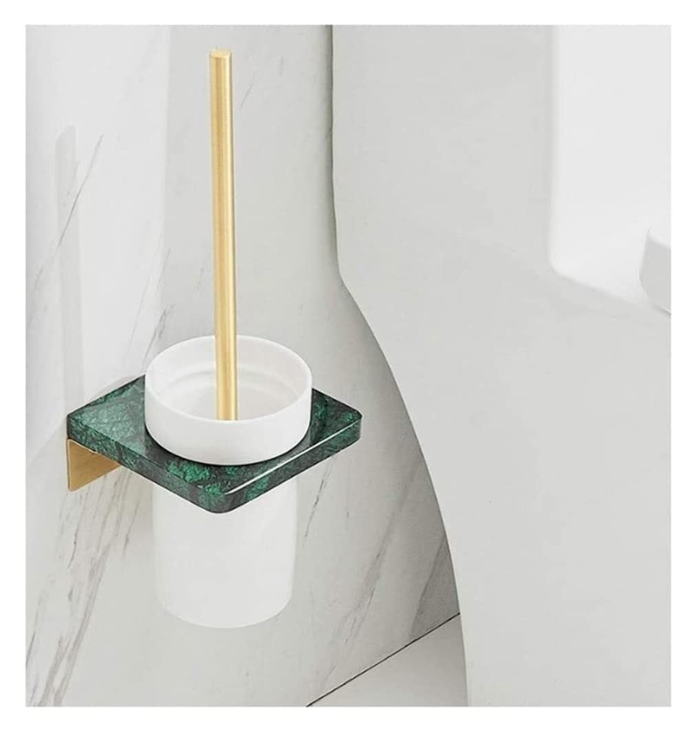 OUYUE Toilet Brush Space Saving Toilet Brush And Holder Set, Bathroom WC Portable Wall Hanging, Cleaning For With Holder(Grün)