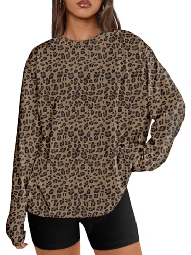 Image of Trendy Queen Womens Oversized Long Sleeve Shirts Fall Tops 2026 Basic Tees
