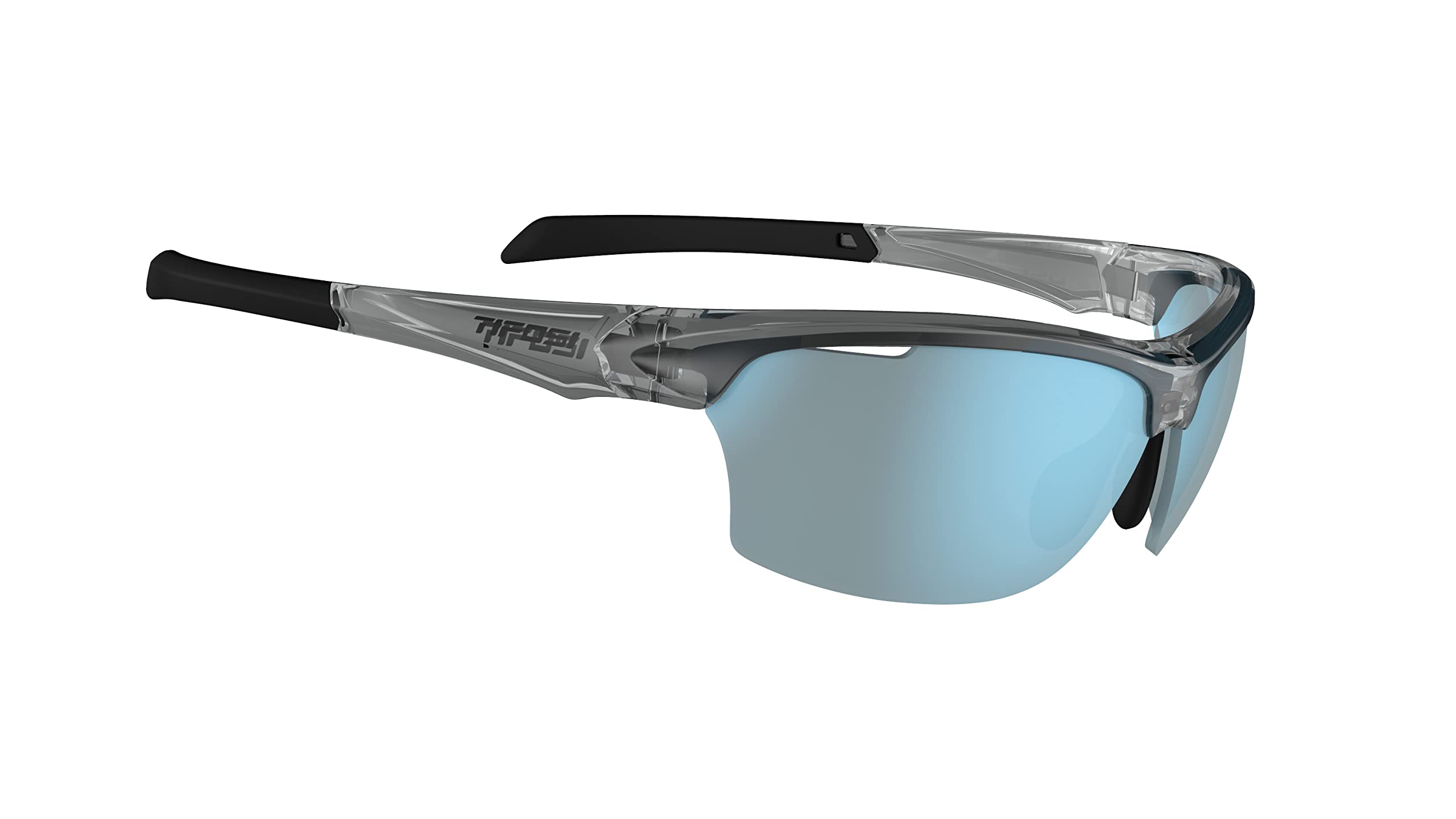 Tifosi Gafas de sol intensas, ahumadas de cristal, color azul brillante, talla única, Cristal ahumado, Talla única