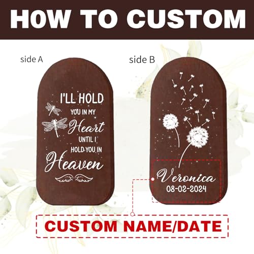 Image of ASTARIN Personalized Memorial Wind Chimes for Loss of Loved One, Custom Sympathy Gifts for Loss Son Daughter Kids Sister Brother, Care Package for Grieving Friend Windchime for Outside