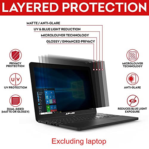 Image of Saco 14 Inch Privacy Filter Screen Guard Compatible for HP Pavilion 14,Acer Aspire 14,Lenovo Ideapad 14,Thinkpad 14,ThinkBook 14, Asus Vivobook 14, Dell 14, MSI 14 Inch Laptop [16:9 Ratio]