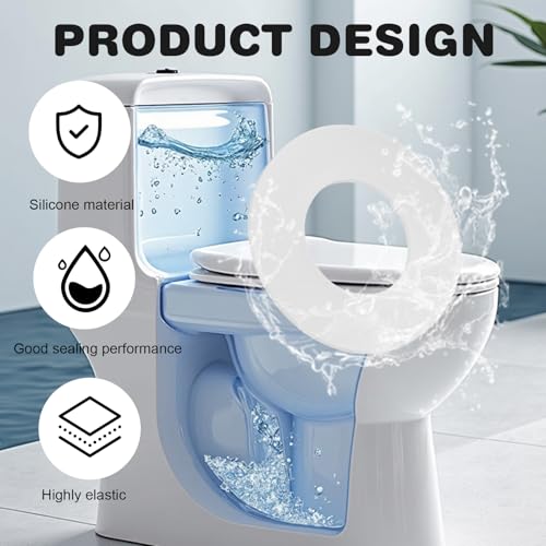 2 Stück Heberglockendichtungen für Toiletten-Spülkästen, Hochwertige Gummidichtungen, Maße: 63 mm x 32 mm x 3 mm,für Wasserdichte Versiegelung