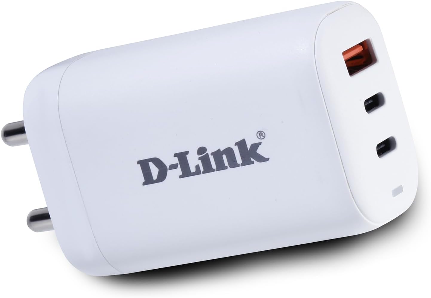 D-LINK 65W PDQC Fast Wall Charger Adapter with C to C 5 A Braided Cable | Mobile, Type C Laptop & Tab Charger | Triple Output| Fast Charging with GaN Technology | Universal Compatibility