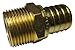 2 PIECES XFITTING 1" PEX X 3/4" MALE NPT THREADED ADAPTER BRASS CRIMP FITTING - LEAD FREE BRASS, FULL PORT
