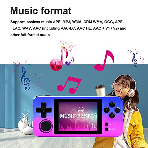 Aiqinhai RG280M Retro Game Console 2.8 polegadas IPS Screen Metal Shell Arcade 3D Jogos Handheld Gam