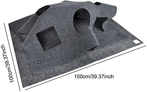 ANG Cat Activity Play Mat,Collapsible Pet rug Training Scratching grooming Bed Mat 1