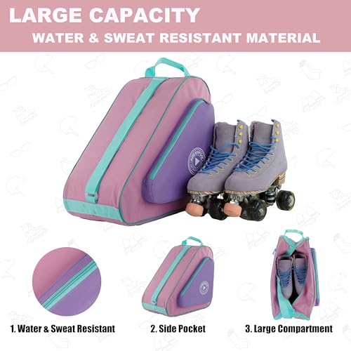 Image of HEXIFUL Skate Bag for Ice, Inline, Roller & Quad Skates - Kids & Adults