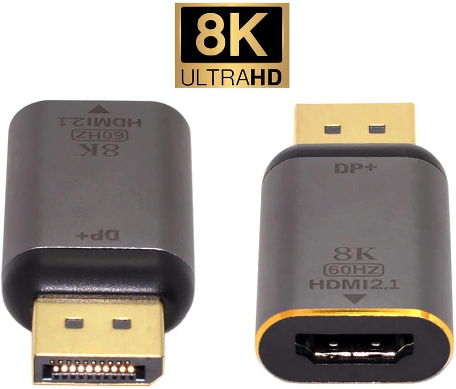 NFHK DisplayPort 1.4 Source to HDMI 2.0 Display 8K 60hz UHD 4K DP to HDMI Male Monitor Adapter Connector - Image 5