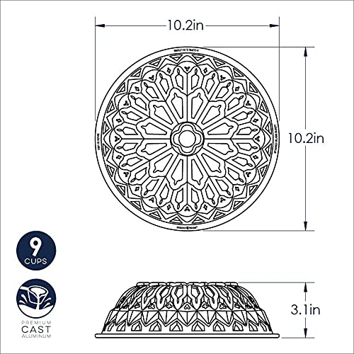 Nordic Ware Stained Glass Bundt, Silver, 9 Cup by Nordic Ware - Image 7