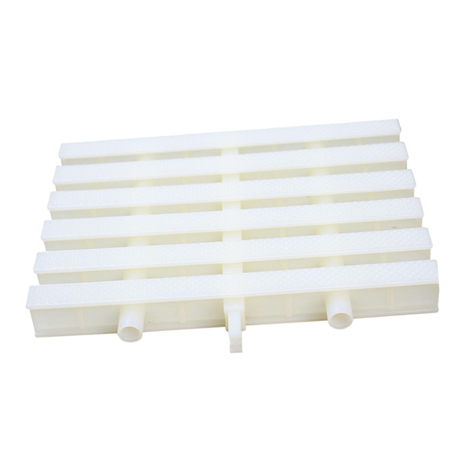 Rejilla de desagüe para Piscinas, Alfombrilla de canaleta de plástico ABS Duradera, Rejilla de desagüe empalmable para Interiores/Exteriores, 20x100 cm, Juego de 6 para una gestión eficiente