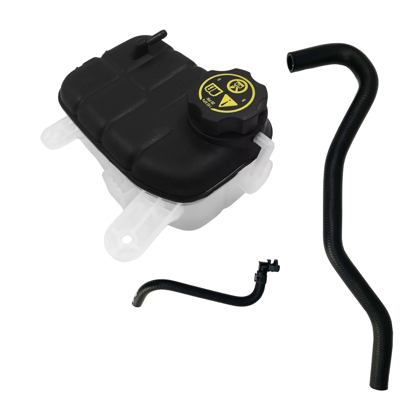 LOCOZI Engine Coolant Reservoir Tank fit for 13-21 Buick Encore 1.4L 13-21 Chevrolet Chevy Tracker Trax 1.4L 1.8L 95269001 603-955 | with Air Bleed