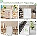Brothersbox 100Pcs White Paper Gift Bags Medium Size 8x4.75x10 inch, Kraft Paper Bags with Handles Bulk for Shopping, Craft, Business, Retail, Party Favor, Takeout, Goodie, Grocery