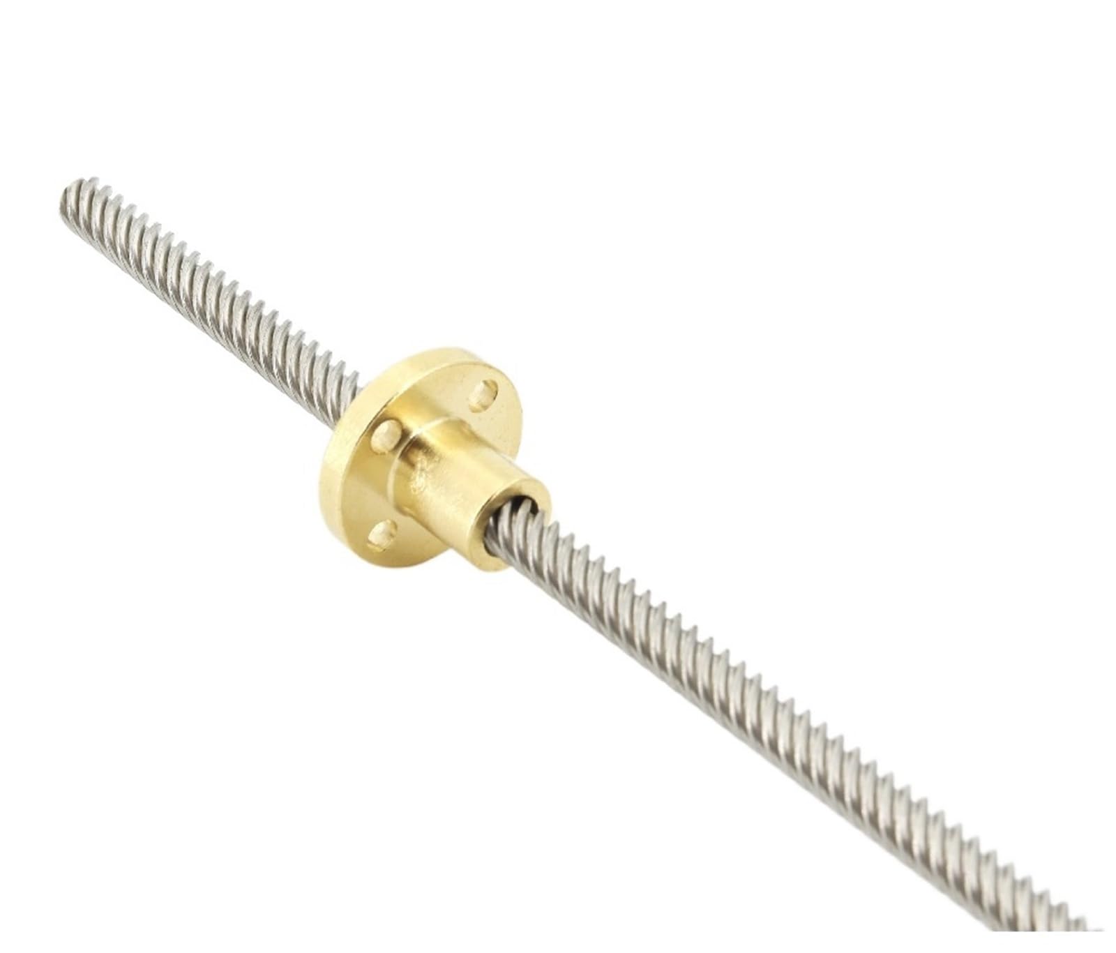 Metal Ball Screw nut Stainless Steel T6 Screw Length 400mm Lead 1mm 2mm 4mm 6mm 12mm Trapezoidal Spindle 1pcs with Brass Nut(Lead 12mm)