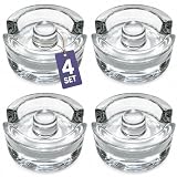 4 Stück Fermentiergewichte - Ø 7 cm Glasgewichte zum Fermentieren, Ideal zum Fermentieren Gemüse, Sauerkraut Kimchi, Gurken, Fermentieren Beschwerungsstein