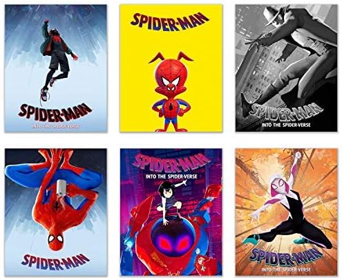 スパイダーバース USオリジナルポスター 両面印刷 フレーム付き Amazon