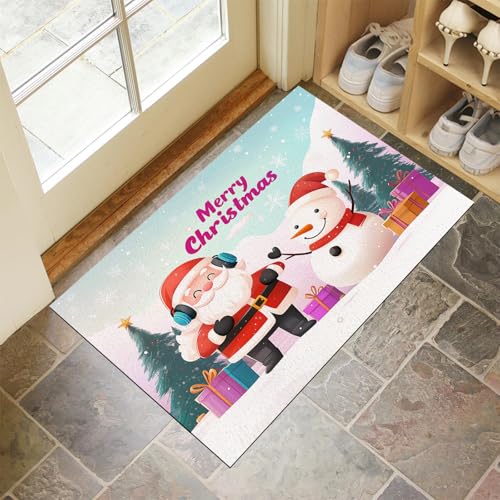 Tapis entrée imperméable antidérapant 80x120 cm lavable résistant
