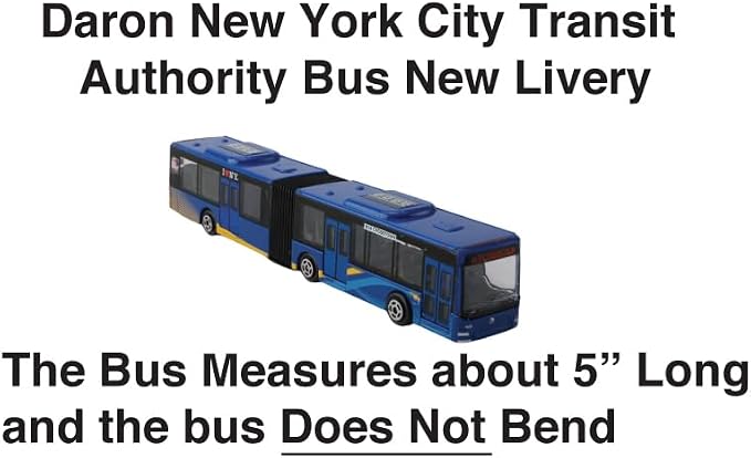 Modelo autocar articulado MTA NYC Transit 5 pulgadas miniatura 3