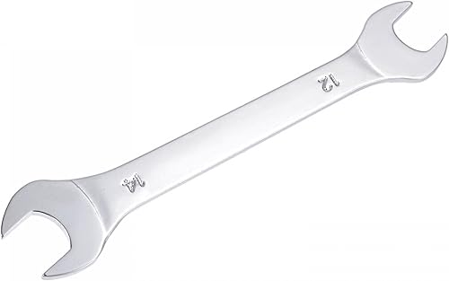 Miniatura 9 de uxcell Llave fina de extremo abierto, espejo métrico de 0.472 in x 0.512 in, acero de alto carbono, para mantenimiento doméstico y reparaciones