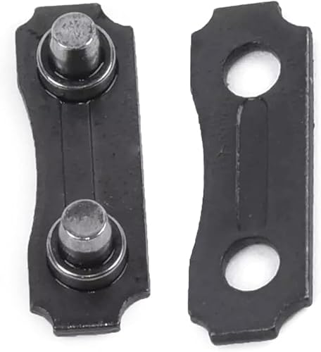 20 Sets Schwarz 3/8 Zoll Kettenglied-Reparatur Voreingestellte Riemen Kettensägen-Kettenverbindungsglieder Reparatursatz Sägekette 3/8 LP Link Reparatur Voreingestellte Kettensägenteile und Zubehör
