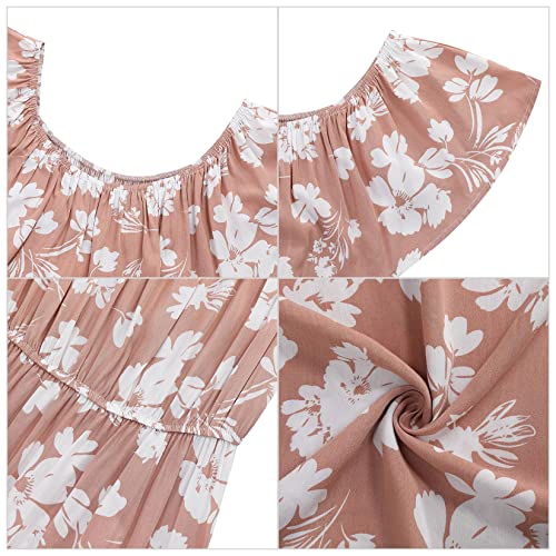 Image of Maternity Dress Women's Off Shoulder Split A Line Casual Maxi Dress Photography Dress for Babyshower