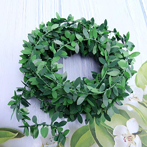 VOSAREA Guirlanda artificial, folhagem, folhas verdes, imitação de videira para festa de casamento,