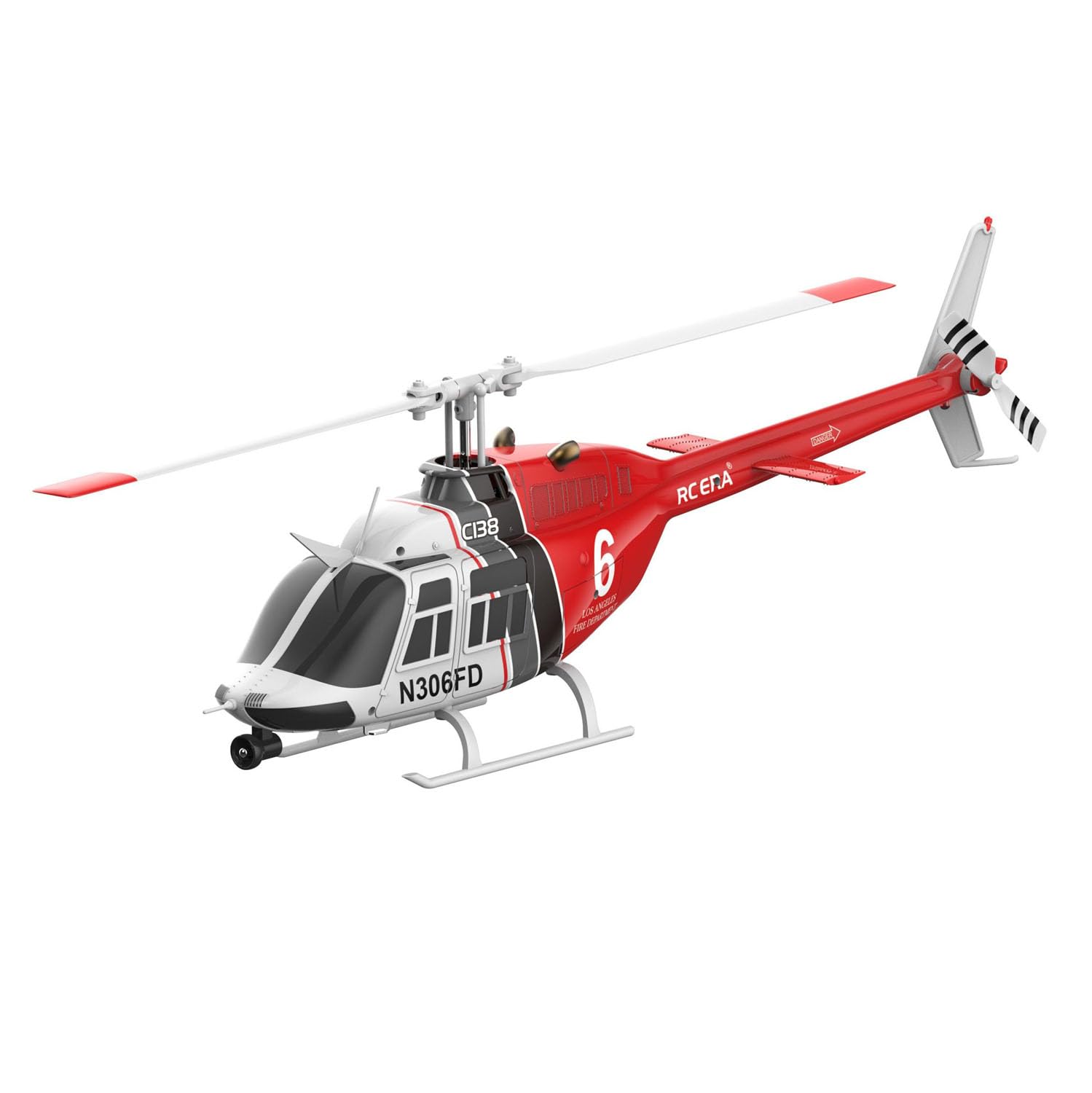 Nuovo C138 Rc Elicottero Bell206 Simulazione Modello 2.4G Telecomando Stunt Aircraft 6 Assi Gyroscop Servo Giocattoli