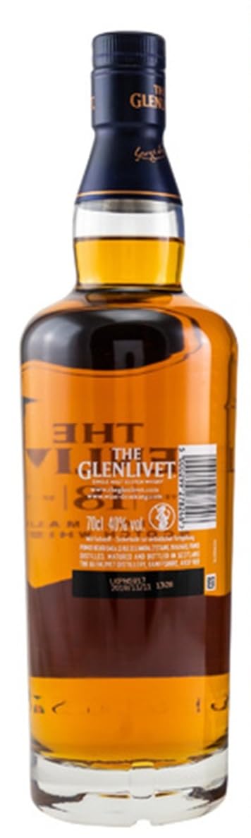 Glenlivet 18 Jahre Single Malt Whisky + 8 Edelschokoladen 8 Sorten Geschenk in geflammter Holzkiste Männergeschenke Whisky mit Schokolade genießen The Genießer Set