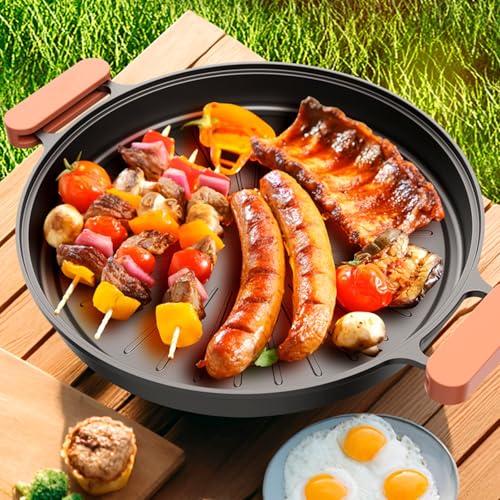 Accesorios de parrilla antiadherentes con mango para verduras y pizza 4