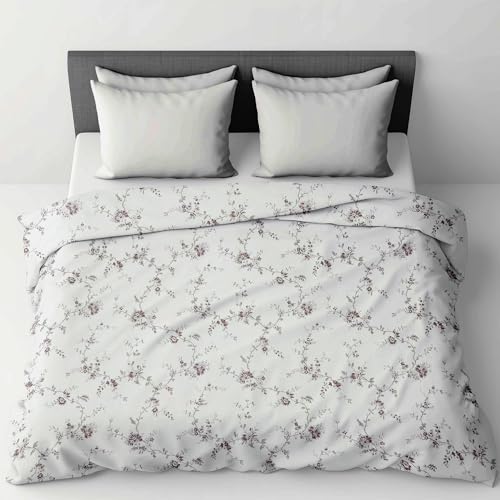 Image of LINENWALAS Premium Printed 100% Cotton Single Duvet Cover | Comforter Cover |Rajai Cover | Quilt Cover with Zipper Closure 60 x 90 Inches (Vineyard, Single Size)