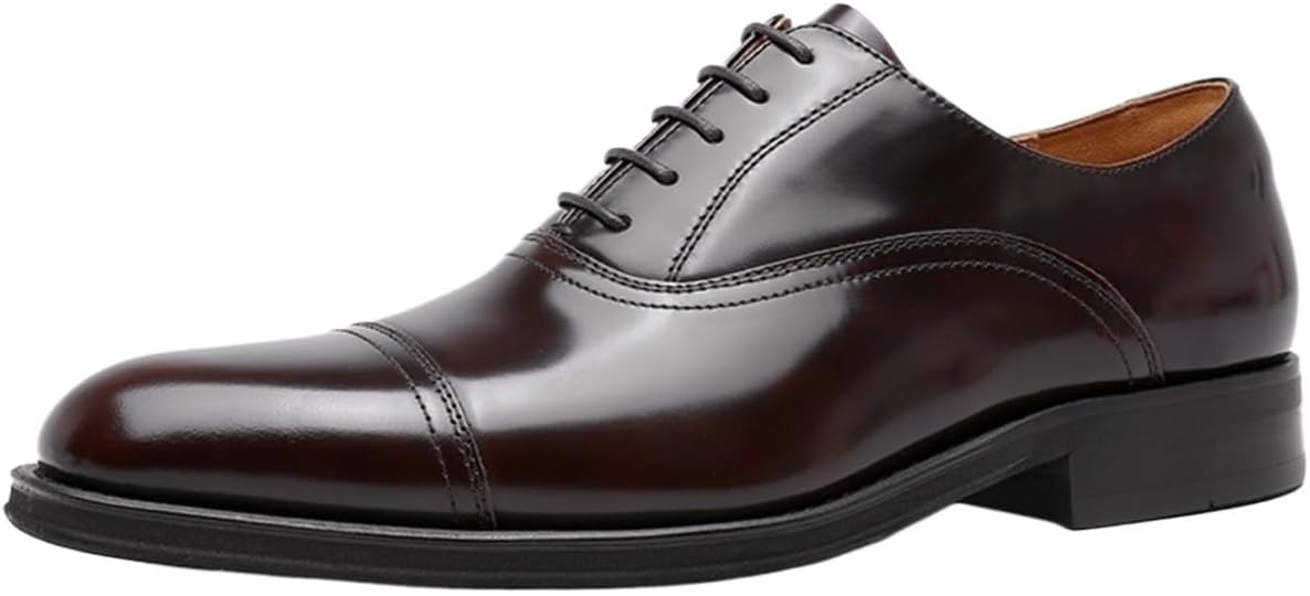 Dress Shoes for Men Men's Genuine Leather Classic Dress Shoes Comfortable Breathable Business Casual Footwear
