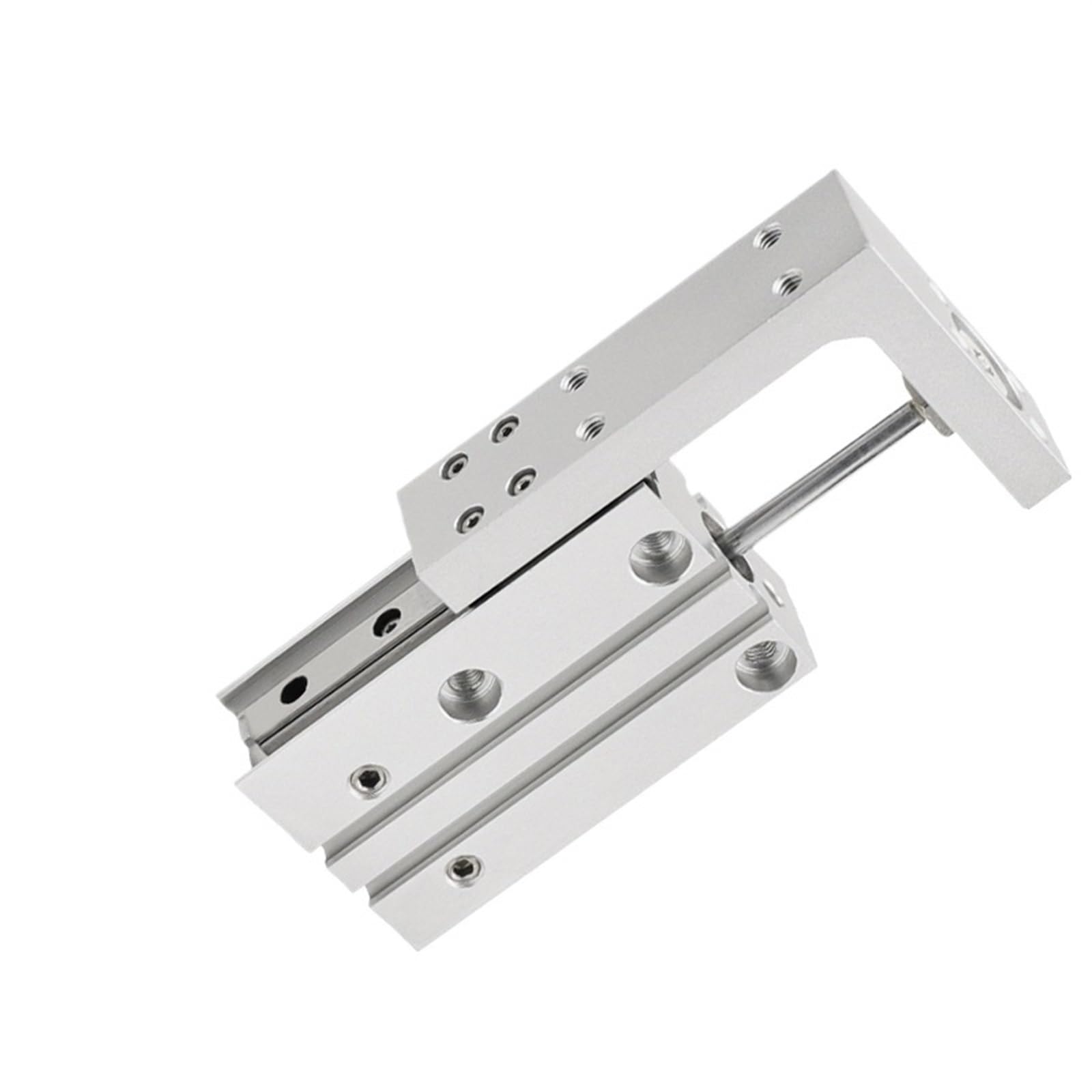 Cylindre coulissant HLH20x30 vérin pneumatique double tige pour automatisme et guidage machine