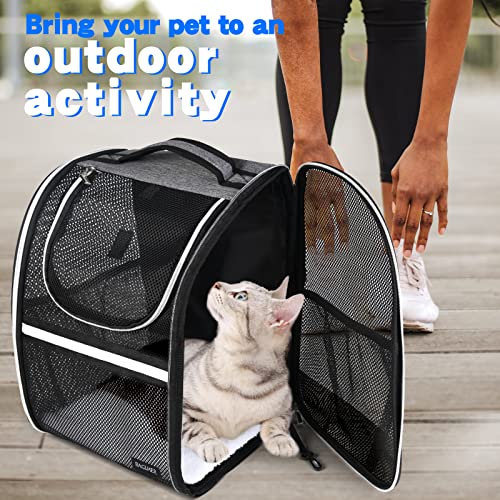 BAGLHER Mochila para Transporte de Animais de Estimação, Design Ventilado, Mochila de Viagem para An