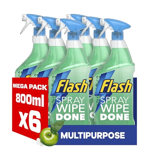 Flash Spray Wipe Done Apple Blossom Cleaning Spray 6 x 800 ml