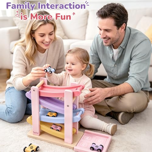 Vanplay Car Toys for 1 2 Year Old Girls Gifts, Car Ramp Toy for Toddler 1-3 by Vanplay - Image 4