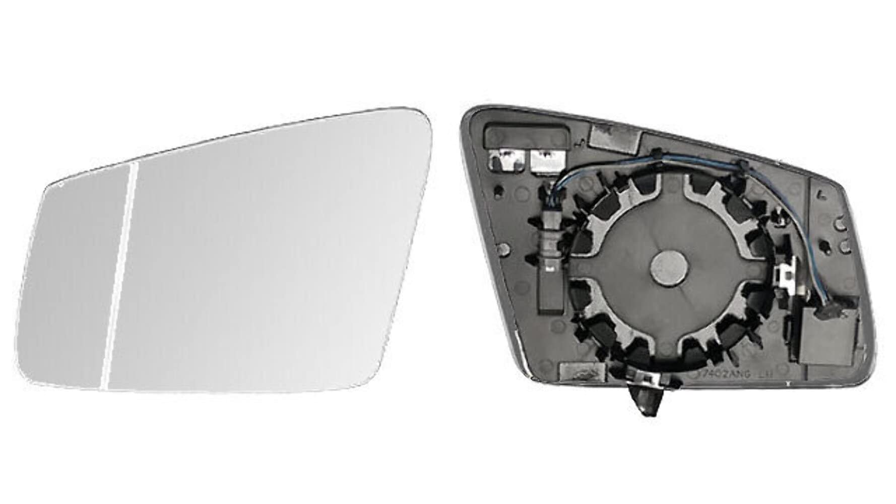 IPARLUX 31222201 Cristal de espejo retrovisor exterior calefactable asférico izquierda Compatible con MERCEDES-BENZ Clase C T-modell S204 Clase E Sedán W212 Clase C Sedán W204 Clase A W176