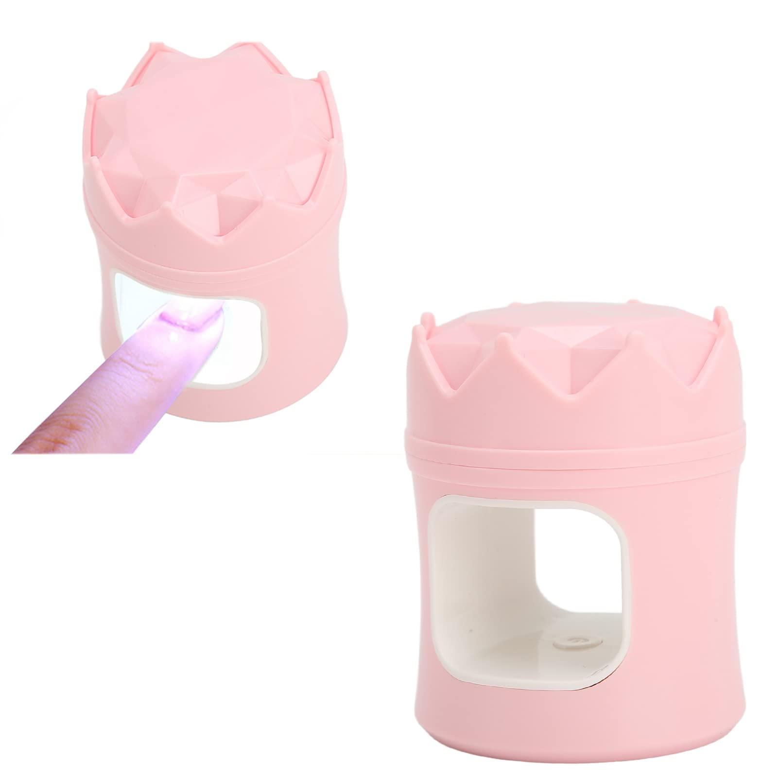Mini żelowa lampa do paznokci szybko utwardzająca się 6 sztuk żetonów lampowych przenośna lampa do zdobienia paznokci do lakieru do paznokci