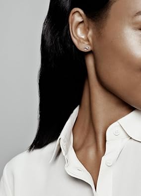 أقراط PANDORA Sparkling Infinity Stud - هدية رائعة لها - أقراط نسائية مذهلة - الفضة الإسترليني والزركونيا المكعبة ، بدون صندوق هدايا