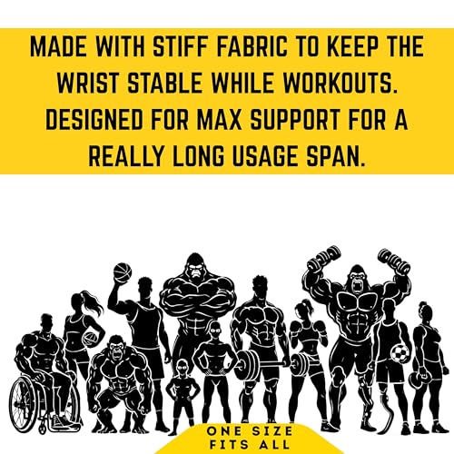 Image of Muscleape Wrist Wraps for Gym | SuperFabric Strength Support Straps for Heavy Lifting, CrossFit & Powerlifting | Adjustable Compression Wrist Support for atheletes- Superb Workout Wrist Stability & Protection. (Gun Grey, 20 Inches)