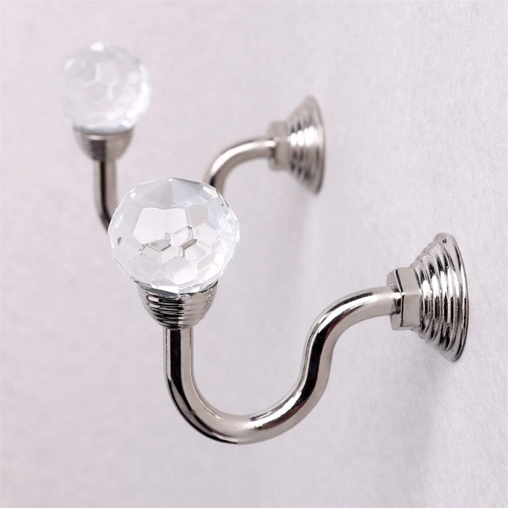 U Shaped Window Hanging Hold Curtain Holder Crystal Ball Vintage Hooks 2pcs Large Wall Mounted Hanger